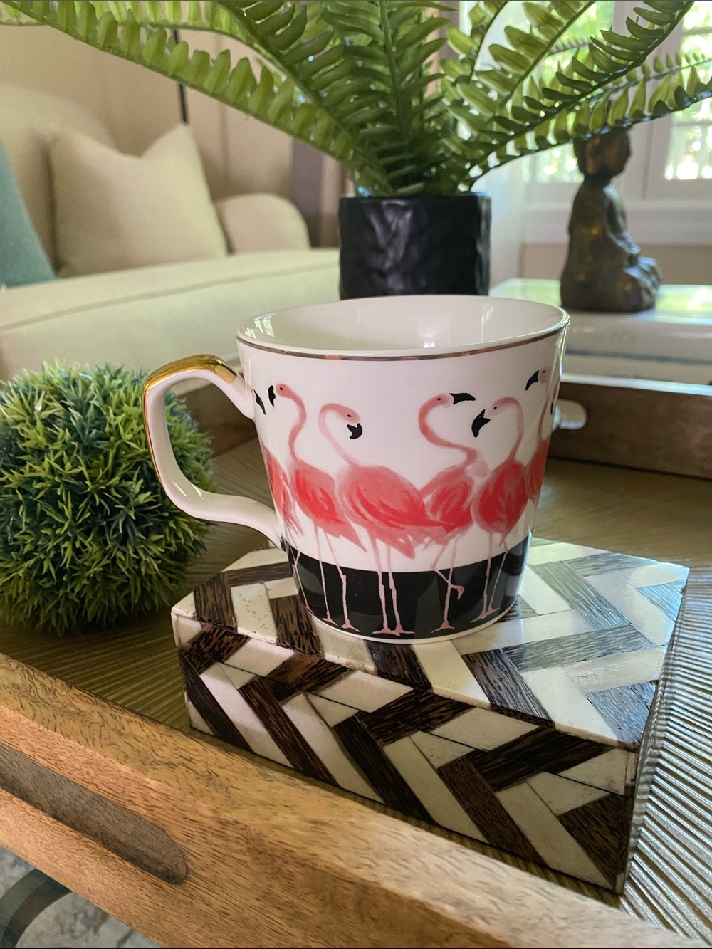 GRACE’S TEAWARE FLAMINGO MUG/TEA CUP